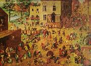 Pieter Bruegel barnens lekar. oil painting reproduction